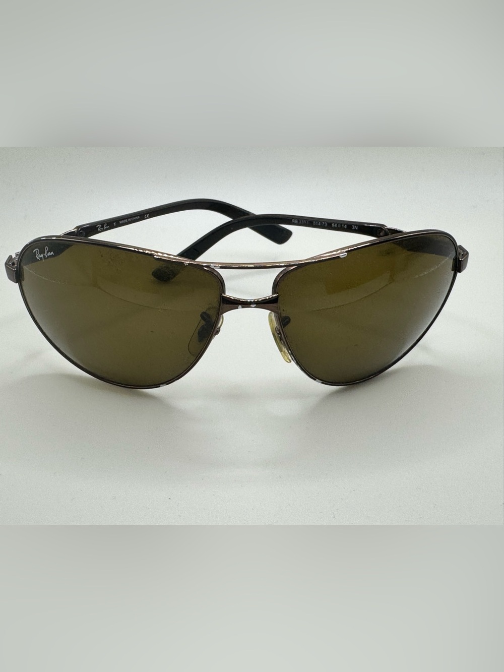 Ray Ban Bronze Warrior Aviator Glasses Flawed